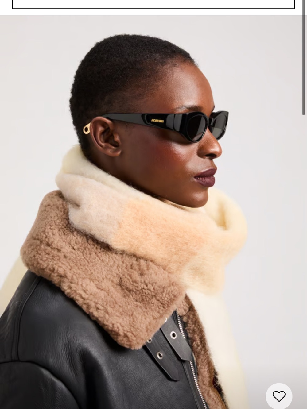 Jacquemus Black Sunglasses with Gold